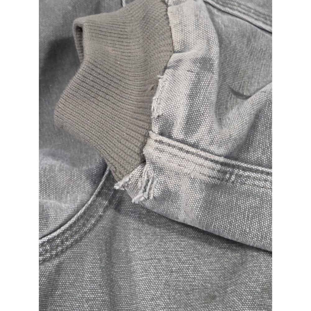 Vtg Carhartt Sante Fe Canvas Jacket J14 MOS Corduroy Collar Y2K Distressed 3XL - Picture 13 of 16
